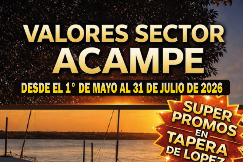 Importantes promociones para acampar en Tapera de López desde mayo