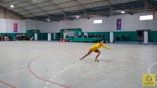 Las patinadoras del Club de Pesca participaron del primer Torneo Interclubes de la temporada