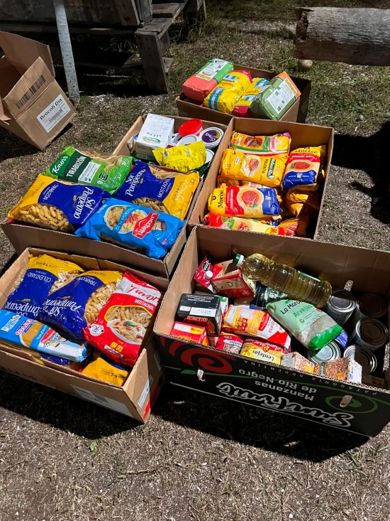 Se concretó la entrega de alimentos de la campaña solidaria