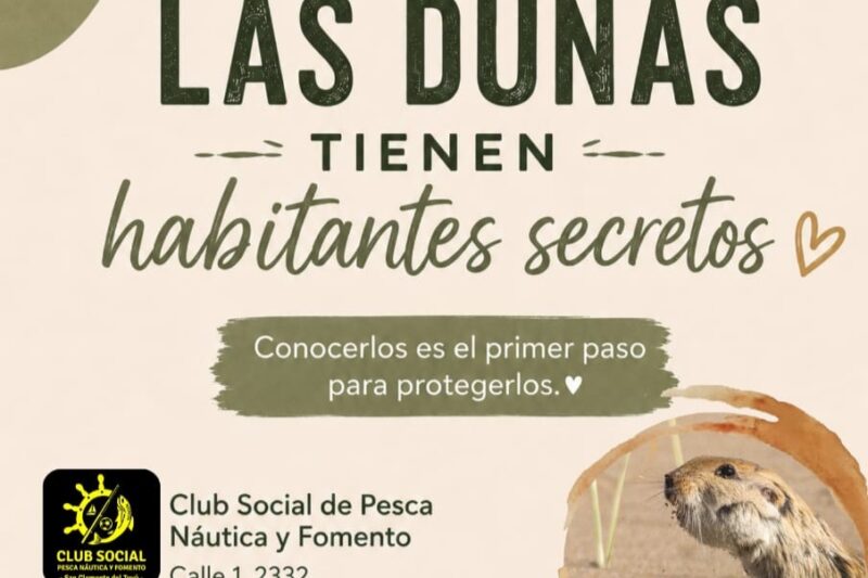 El Club de Pesca será sede de una charla sobre la conservación de las dunas costeras