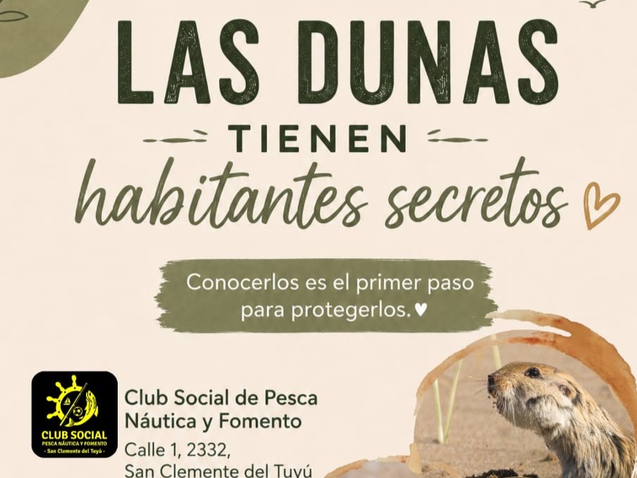 El Club de Pesca será sede de una charla sobre la conservación de las dunas costeras