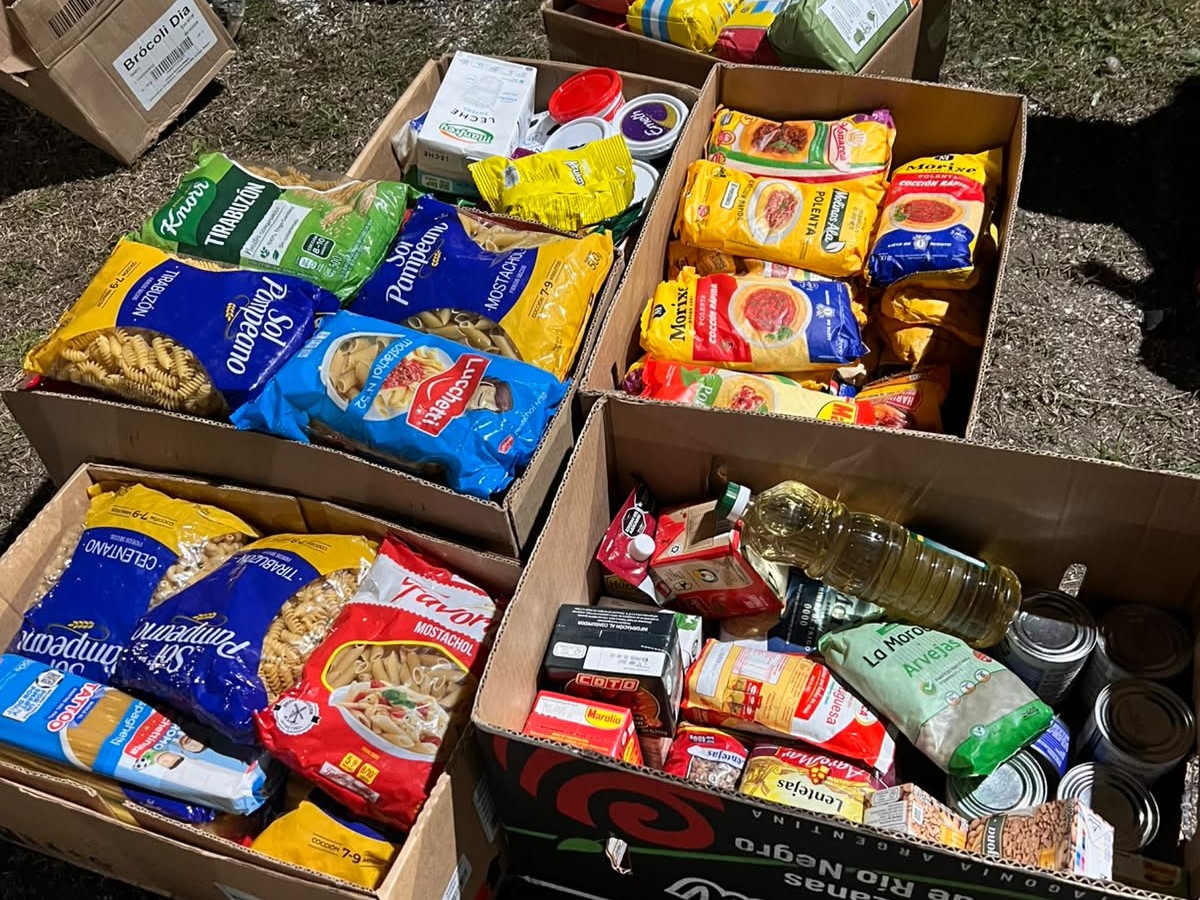 Se concretó la entrega de alimentos de la campaña solidaria