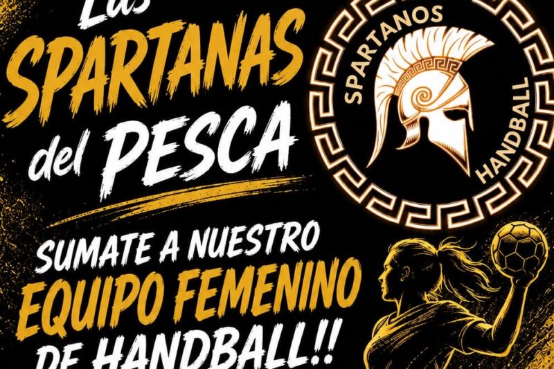 Las Spartanas del Pesca convocan a sumarse al equipo femenino de handball
