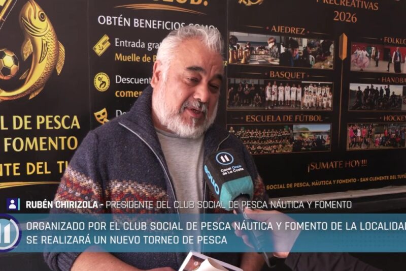 Rubén Chirizola habló sobre el Torneo de Pesca en Canal 11 de La Costa