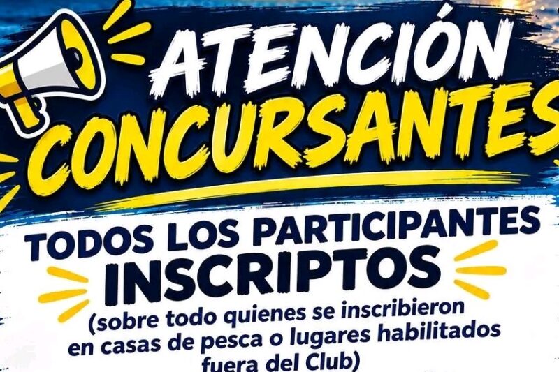 Llegó el día: Hoy Gran Torneo de Pesca