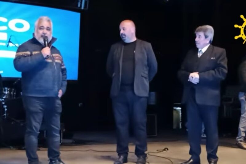 El Club compartió su mensaje en el escenario de la Fiesta Nacional de la Corvina Negra