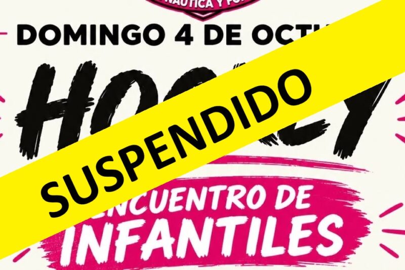 Se suspende el encuentro de hockey previsto para este domingo