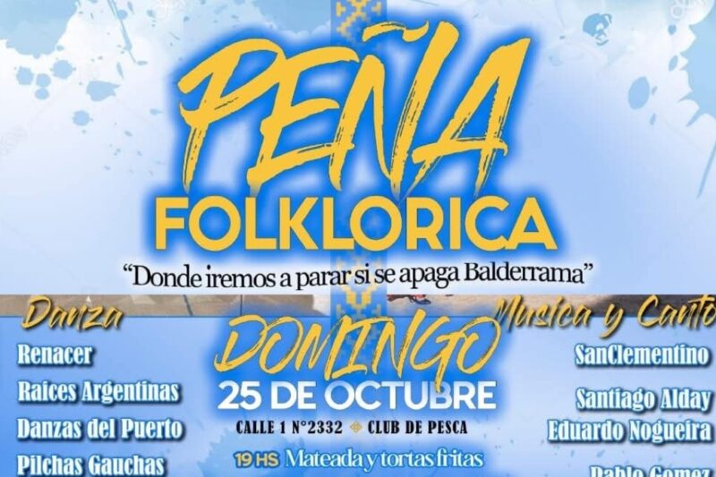 Este domingo Gran Peña Folklórica en el Club