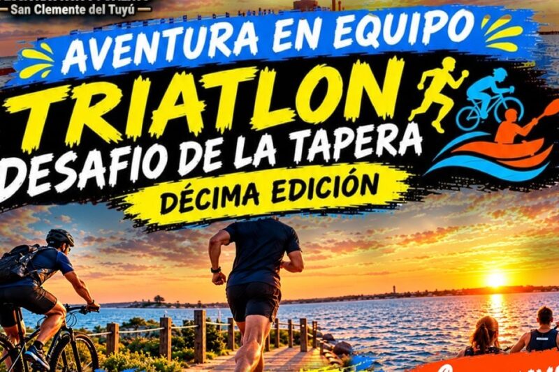 Llega la décima edición del Triatlón Desafío de La Tapera